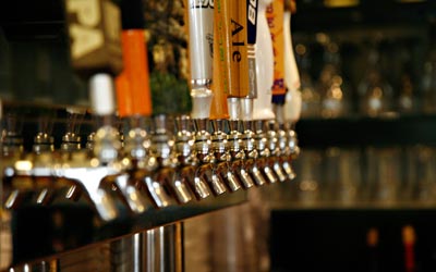 Enjoy a beer or cocktail at our sports bar